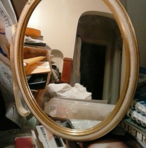 Antique Oval Mirror Gold 16 x 12 in - Picture 8 of 8